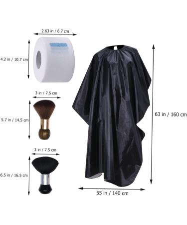 MUSISALY Set 4 Hairdressing Tools Set Hair Dye Gown Hairdressing Cape Hair Cutting Apron Salon Neck Duster Hair Color Apron Barber Neck Brush Haircutting Strips Haircut Neck Brush Plastic - Buy Online on GoSupps.com