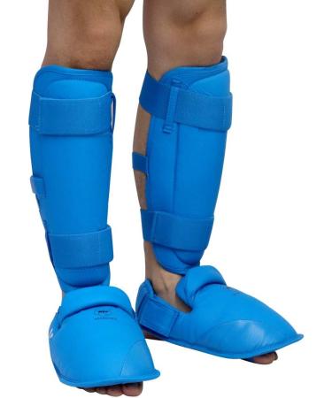 WESING WKF Approved Karate Shin and Instep Guard Gloves - Blue (X-Large) - Buy Online on GoSupps.com