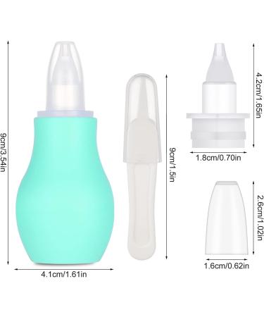 2 Pcs Baby Nasal Aspirator Set - Pink+Green | Newborn Nose Sucker & Cleaner for Mucus Removal - Buy Online on GoSupps.com