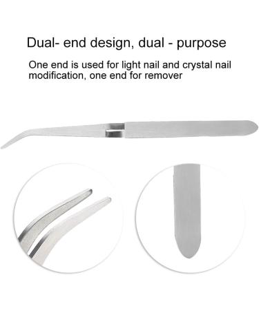 Tweezers Stainless Steel Manicure Tweezer Easy Operation Glossy Surface High Efficiency for Home for Beauty Shop - Buy Online on GoSupps.com