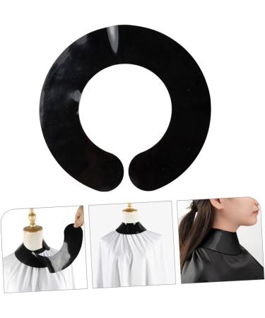FOMIYES Black Hair Dye & Makeup Cape Silicone Neck Wrap Guard for Hair Cutting & Barber Use - Buy Online on GoSupps.com
