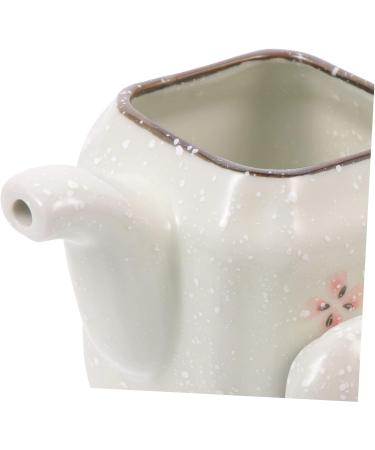 Milisten Ceramic Soy Sauce Pot Ceramic Vinegar Bottle Oil Container Gravy Boat Sauce Container Olive Oil Dispenser Oil Jug Maple Syrup Dispenser Oil Jar Ceramics White With Handle Seasoning 8X7.5X5CM White - Buy Online on GoSupps.com