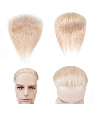 Lordhair 100% European Real Hair Toupet for Men - V-Loop Skin Light Blond 22# - 15.2x5.1cm International Shipping - Buy Online on GoSupps.com