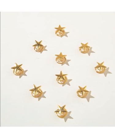 20 Spiral Star Hair Pins Gold Metal Coil Blonde Hair Pins Swirl Hair Twisters Set Hair Sideclip Makeup Hairdresser Bun Stick Pick Rhinestones Crystal Spirals for Women Wedding Bridal Prom(Star+Pearl) - Buy Online on GoSupps.com