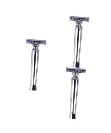 Angoily 3st razor blades Razor for men old -fashioned razor men's razor for the face hand rasier Father's day gift solid wood bearing razor