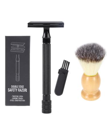 Double Sided Shaver Kit for Men | Hand Shaver Set with Brush & Case | Premium Shaving Accessories - Buy Online on GoSupps.com