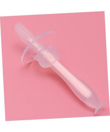 Hapinary 4-Piece Toddler Toothbrush Set - Infant & Baby Training Brushes with Lids - Pink Newborn Toothbrushes for Gentle Oral Care - Buy Online on GoSupps.com