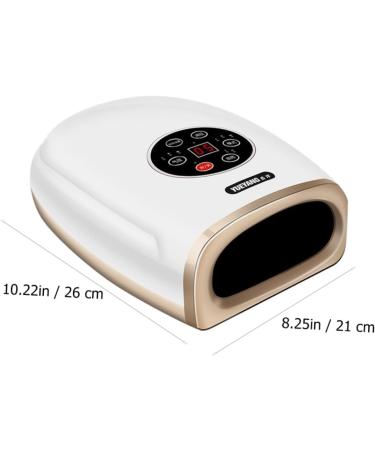CLISPEED Hand Massager - Rechargeable White Plastic 26x21cm - Perfect for Relaxation & Pain Relief | International Shipping Available - Buy Online on GoSupps.com