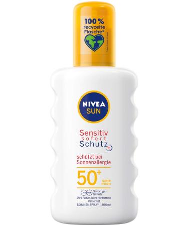 NIVEA Sonnenspray Anti-Allergie 50+ & After Sun Sensitive SOS - Buy Now for Ultimate Sun Protection | International Shipping Available - Buy Online on GoSupps.com