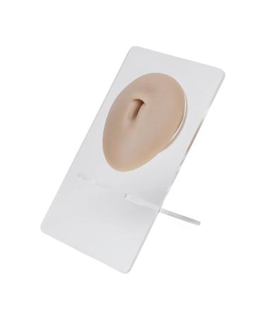 2pcs Silicone Belly Model for Piercing Practice | 3D Belly Button Model with Display Holder - Perfect for Artists & Studios - Buy Online on GoSupps.com