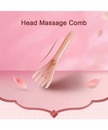 All Foryou Harz Beeswax Head Massage Kamm & Chinese Gua Sha Stick - Five-Claw Massager for Head & Body - Meridian Yellow - Buy Online on GoSupps.com