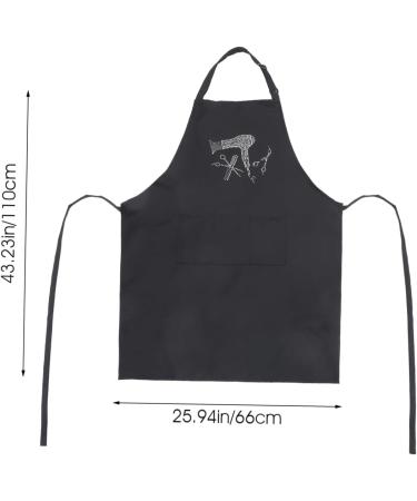 Ipetboom Polyester Halter Neck Apron Hair Treatment Apron Adjustable Strap Hair Stylist Aprons Polyester Apron Barber Working Apron Adjustable Apron Hairdresser Apron Miss Shawl Printing - Buy Online on GoSupps.com