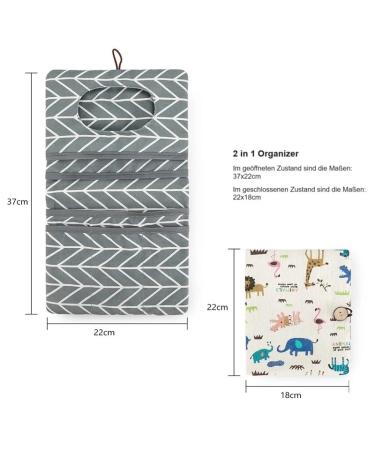 AVH Enterprise 2-in-1 Diaper Bag for Boys & Girls Space-Saving Organizer with Colorful Animals - Perfect for On-the-Go! - Buy Online on GoSupps.com