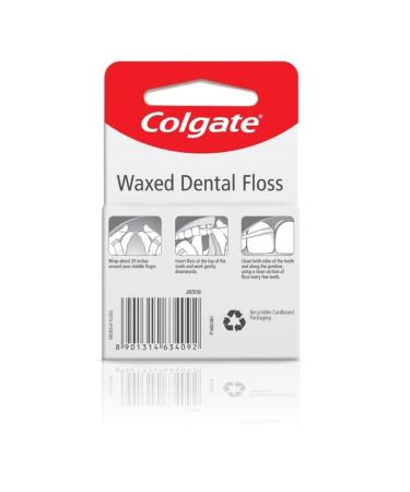Buy Colgate Waxed Dental Floss - 6 Pack | 50 Mtr Each | Improved Mouth Health Worldwide Shipping - Buy Online on GoSupps.com