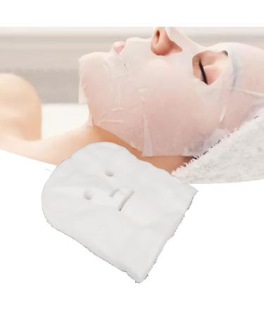 Yosoo 100Pcs Facial Gauze Mask Pre Cut White Gauze Facial Mask Facial Gauze Mask Soft DIY Mask for Beauty Salons Care Masks