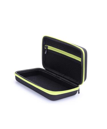 Beaupretty Shaver Case Holder Shaver Holder Shaver Case Shaving Container Zipper Storage Box 1PCS Green