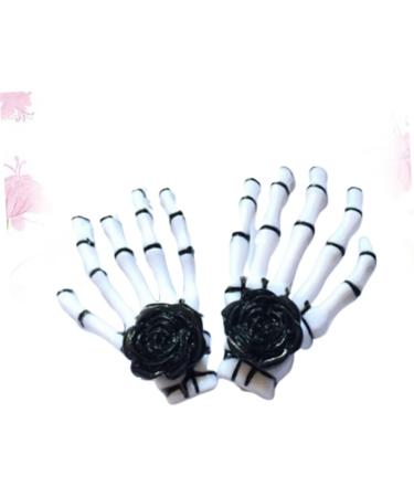 minkissy 2 Pairs Skeleton hair clip hairpin Delicate hairpin bling decor hair clips for girls halloween headdress white hair clips Gothic accessories blush decorate Miss - Buy Online on GoSupps.com