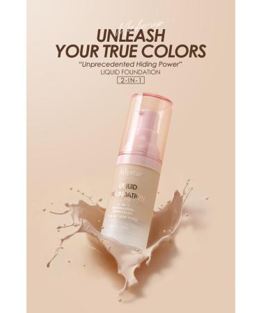 INTEROOKIE Liquid foundation concealer long-lasting non-makeup moisturizing and moisturizing vacuum foundation 2 - Buy Online on GoSupps.com