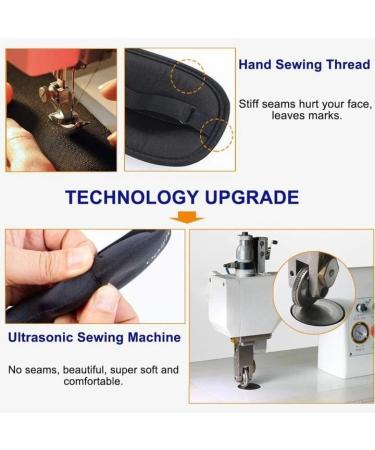 3D Sleep Mask for Side Sleepers - 100% Light Blocking Eye Covers for Men & Women | Adjustable Luxury Eye Shade for Nap Meditation & Yoga - Black - Buy Online on GoSupps.com