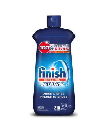 Finish Jet-Dry Rinse Aid, 23oz, Dishwasher Rinse Agent & Drying Agent