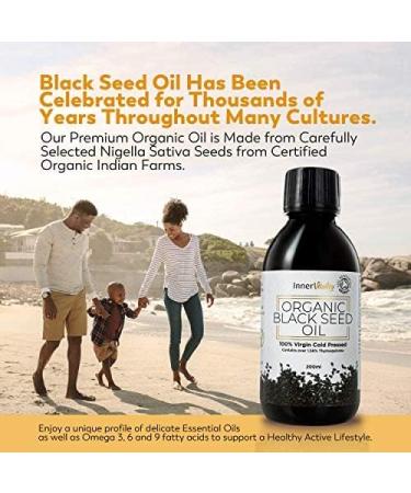 Certified Organic Black Seed Oil 400ml - Cold Pressed High Strength Gold Standard | Pure Virgin Oil, Kalonji/Black Cumin Seed Oil - Buy Online on GoSupps.com