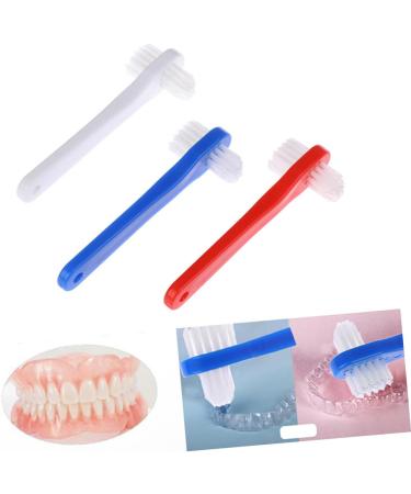 Buy Minkissy 9 STK Portable Denture Cleaner & Prosthesis Brush - Effective Double-Sided Cleaning Device for Impeccable Oral Hygiene - Buy Online on GoSupps.com