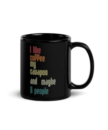 Teegarb Letter Blanket I Like Coffee Cappavoo Coffee Graphic Humorous Caffeinated Baristas Men 11 Ounce Black