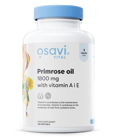 OSAVI Osavi Primrose Oil with Vitamin A & E 1800mg - 120 softgels