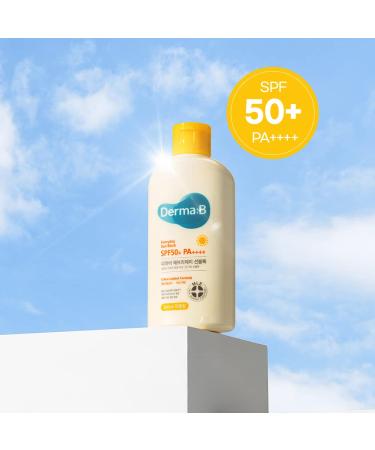 Derma B Everyday Sun Block Sunscreen SPF 50+ PA++++ 6.71 Fl Oz | Big Size Korean Sunscreen Lotion - Buy Online on GoSupps.com