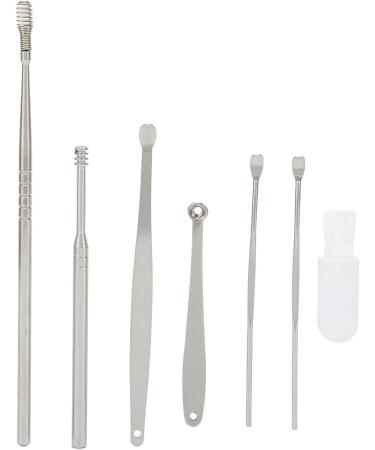 7Pcs Stainless Steel Earwax Removal Kit - Portable Ear Cleaning Tool Set - Buy Online on GoSupps.com
