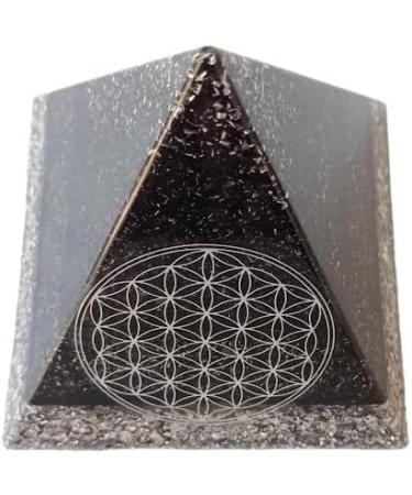 Shungite Orgonite Pyramid - EMF Protection | Flower of Life Design | Shop Internationally - Buy Online on GoSupps.com