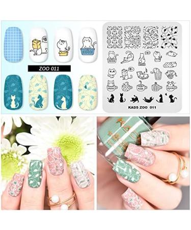 KADS Nail Art Stamping plate Nail Template Nail Art Design Tool Nail DIY Design Image Plate (ZO011) - Buy Online on GoSupps.com