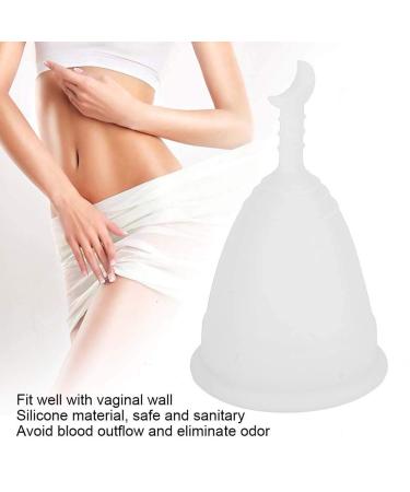 2-Part Reusable Silicone Menstrual Cup for Women - Convenient 12-Hour Hygiene Care (White) - Buy Online on GoSupps.com