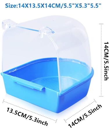 YJJKJ Caged Bird Bath for Small Birds - Parrot Supplies Bathing Tub for Canary, Budgerigar, Cockatiel, Lovebird (Random Color) - Buy Online on GoSupps.com