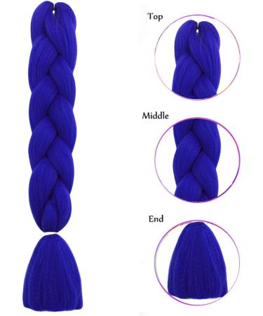 Traziewell Blue Hair Extensions Braiding Hair Accessories for Women Braid Hair Extension High Temperature Synthetic Fiber Twist Hair Pieces 1905 FH001905 L - Buy Online on GoSupps.com