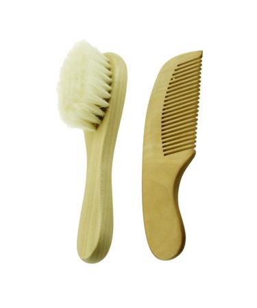 Beavorty 2pcs Styling Hair Brush Baby Brushes for Hair Cleaning Scrubber Toddlers Styling Hair Comb Baby Hair Brush and Comb Set Shower Brush Baby Wooden Comb and Brush Shower Scrubber Baby