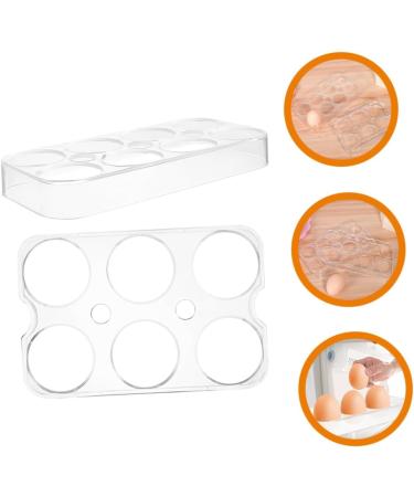 RORPOIR 2pcs Fridge Eggs Egg Holder Refrigerator Kitchen Egg Holder Egg Racks Egg Tray Storage Box No Cover - Buy Online on GoSupps.com