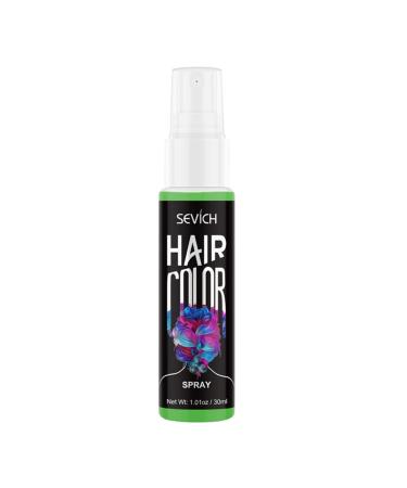 Hair Color Spray Temporary Hair Dye Hair Dye Hair Unisex DIY Hair Color Spray Dye Mist Disposable Nourishing Temporary Modeling Salon (green)