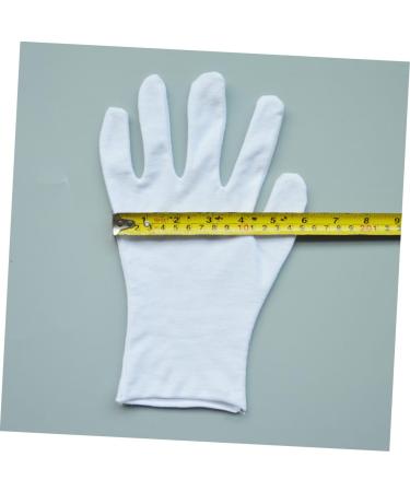 minkissy Cotton Work Gloves 18 Pairs Work Gloves White Gloves Factory Gloves Cotton Gloves Lengthen White Work Gloves - Buy Online on GoSupps.com