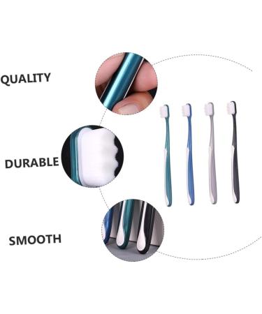 Gleavi Soft Silk Toothbrush Set for Adults - 4 Pack Classic Design Elastic PP Bristles Ideal for Pregnant Women - Gentle Oral Care & Cleaning - Buy Online on GoSupps.com