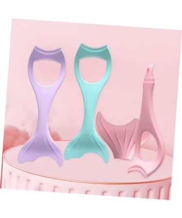 FOMIYES Mascara Brush Makeup Silicone Makeup Applicator Women Cosmetics Aids Protection Girl Imprint 15X5.7CM Violet - Buy Online on GoSupps.com