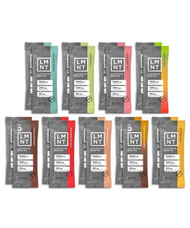 Zero Sugar Electrolytes Powder Sticks Variety Pack | 18 Pack | Raw Unflavored Citrus Raspberry Mango Chili Chocolate Watermelon Grapefruit Chocolate Caramel Orange