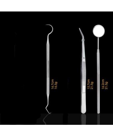 Dental Tools Kit - Stainless Steel Scaler, Mirror, Scraper, Pick, Tweezers - Plaque and Calculus Remover Set for Home & Pet Oral Hygiene - Dentist Instruments - Buy Online on GoSupps.com