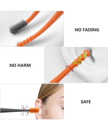4sets Steel Care Earwax Adult Pick Cleaning Adults Picker Household Reusable Spiral End with Kit for Cleaner Double-Headed Professional Spoon Practical Curette Remover Double Orange dark Greyx2pcs 15.5x3cmx2pcs - Buy Online on GoSupps.com