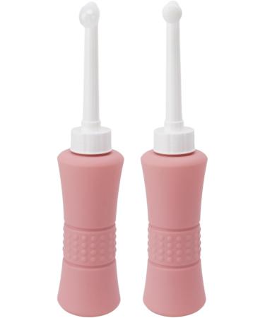 Vaginal Shower Bidet 500ml | Elbow Toilet Bidet & Bathroom Cleaner | Pink - Buy Online on GoSupps.com