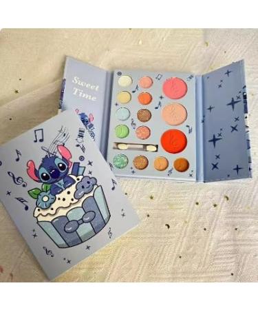 Blue Glitter Eyeshadow Palette - 15 Shades Blush & Highlighter | International Shipping - Buy Online on GoSupps.com