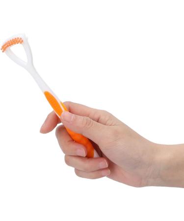 Buy Ergonomic Orange Tongue Scraper - Flexible Cleaner for Fresh Breath | International Shipping - Buy Online on GoSupps.com