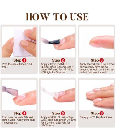 AIMEILI Sheer Color Rubber Base Gel Nail Polish - (440) 10ml | Long Lasting & Nail Strengthener - Buy Online on GoSupps.com