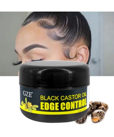 Black Castor Oil Extra Hold Gel for Braids Locs & Twists - Tame Frizz & Control Edges without Flaking - Hair Edge Booster with Coconut Oil for 4C Hair - Buy Online on GoSupps.com