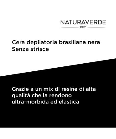 Naturaverde Brazilian Hair Removal Wax - Black Fat-Soluble 400ml | Smooth Skin at Home - Buy Online on GoSupps.com